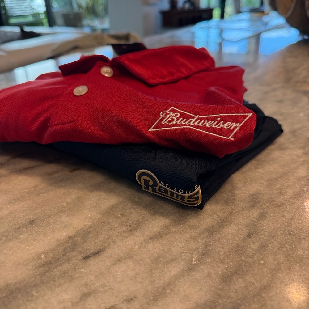 2 Men’s Nike Dry fit polo shirts with Logo Embroidery Sz 3XL